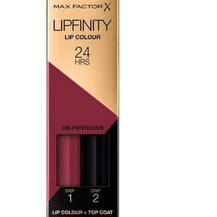 Max Factor Lipfinity Lipstick for Women 108 Frivolous 4g