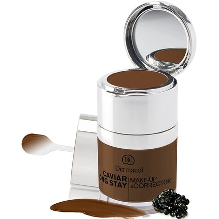Dermacol 2-in-1 Long-Stay Foundation & Concealer with Caviar Dark Chocolate
