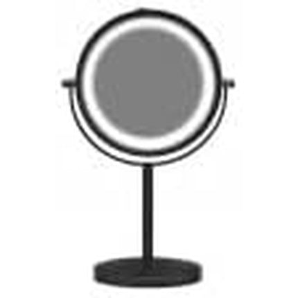 Gillian Jones Table Mirror with Strong LED Light Matte Black