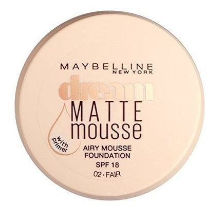 Maybelline Dream Matte Mousse Foundation Number 002 Fair