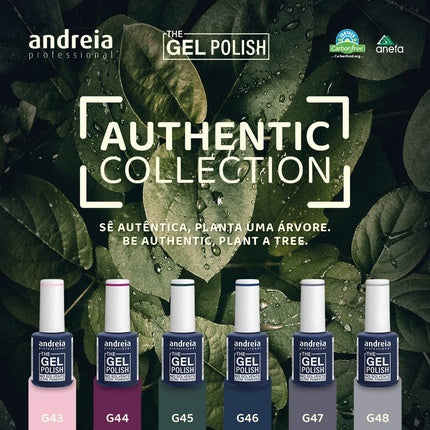 Andreia Professional The Gel Polish Solvent and Odor Free Gel Forest Green G45 - Shades of Grey, Blue and Green