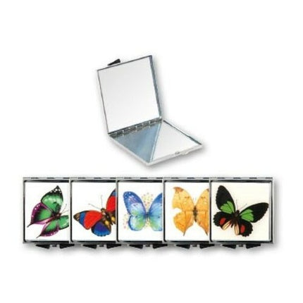 Top Choice Butterfly Square Makeup Mirror 1pc