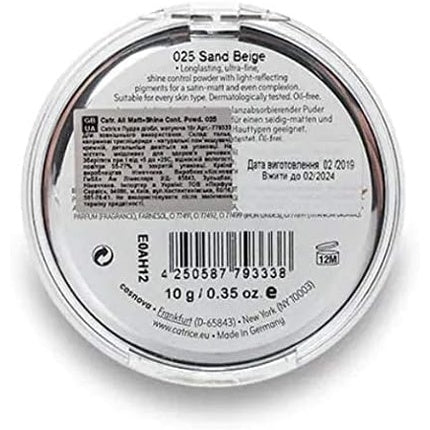 Catrice All Matt Plus Shine Control Powder Sand Beige 025 10g