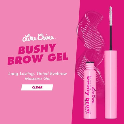 Lime Crime Bushy Brow Gel Clear Volumizing Long Lasting Strong Hold Eyebrow Mascara Gel Vegan Cruelty-Free