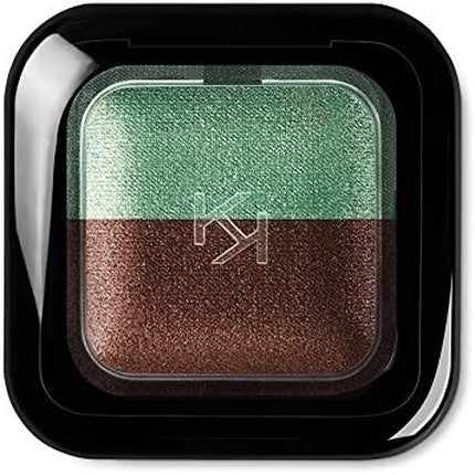 KIKO MILANO Bright Duo Baked Eyeshadow 07 Metallic Bamboo Green and Pearly Wood