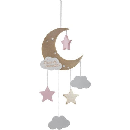 Suspension Moon Pink