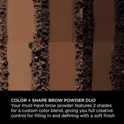 Sigma Beauty Color + Shape Brow Powder Duo Eye Brow Palette - Dark and Light Brow Powder to Tint and Highlight - Vegan, Paraben Free, Sulfate Free Brow Makeup - Light