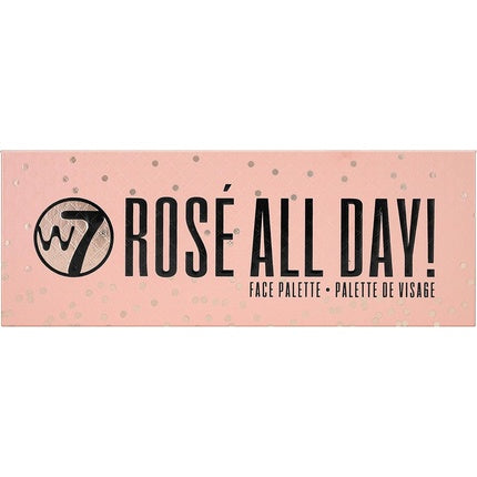 W7 Rose All Day Multi-Use Face Palette Shades to Bronze Glow and Colour Flawless Long-Lasting Makeup