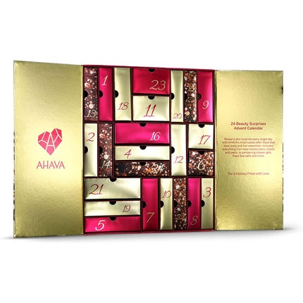 AHAVA The Adventure Gift Set 24 Day Beauty Surprises Advent Calendar for a Holiday of Love and Radiance