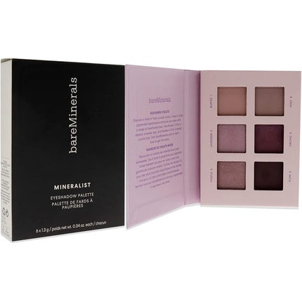 bareMinerals Mineralist Eyeshadow Palette 6 Colors 1.3g Each Heathered