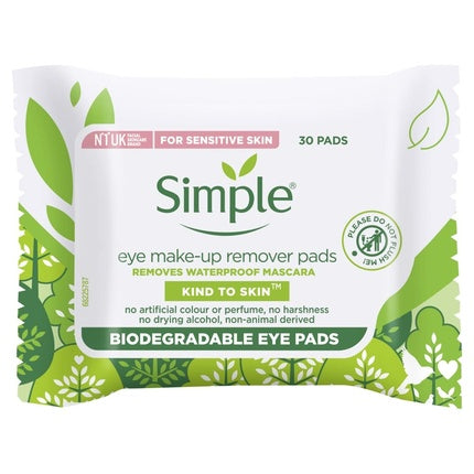 Simple Kind To Eyes Eye Makeup Remover Pads 30 Pieces
