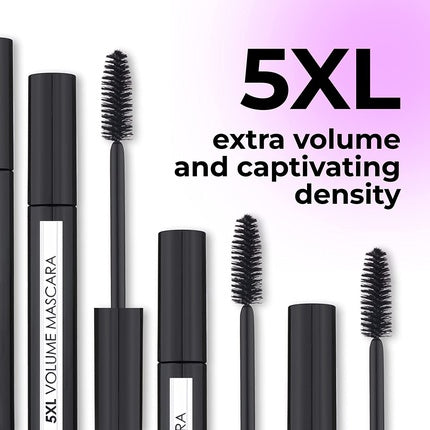 Lamel Mascara Natural and Organic Waterproof Voluminous Black Clear Formula 10ml - 5XL