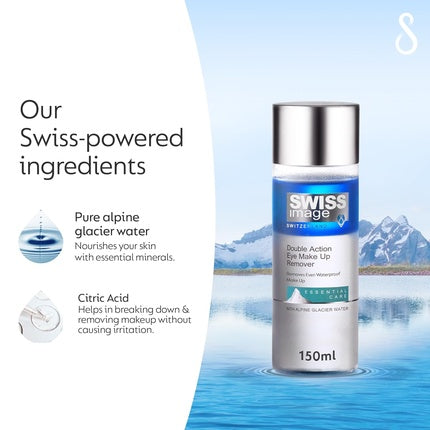 Essential Care Double Action Eye Makeup Remover 150ml Waterproof & Stubborn