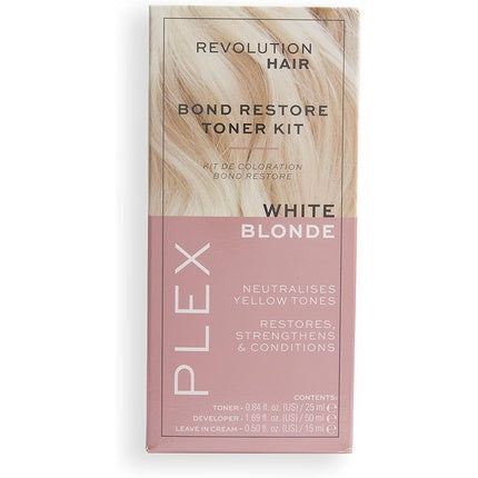 Makeup Revolution Haircare Plex Bond Restore Toner Kit for Blonde and Brunette Hair Vegan Cruelty-Free 165g