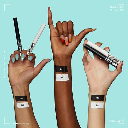 NYX Professional Makeup Ultra-Pigmented Liquid Eyeliner Intense Matte Finish Vivid Matte White 02