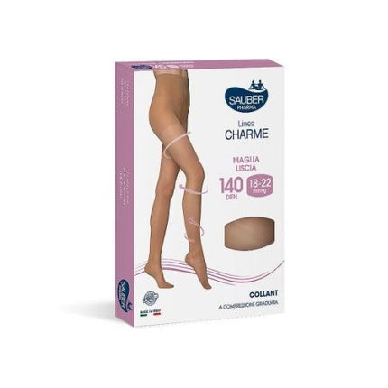 Sauber Pharma Classic Line Hold-Up Stockings 140 Denier Smooth Mesh Color Ca