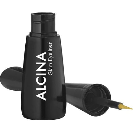 ALCINA Glam Gold Liquid Eyeliner with Shimmering Finish and Special Applicator 2-in-1 Eyeliner and Eyeshadow