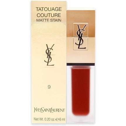 YSL Tatouage Couture Matte Red Lip Stain 9 Grenat No Rules 6ml