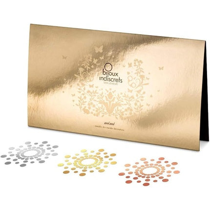 Bijoux Indiscrets Mimi Set Nipple Covers Tattoo Effect Self Adhesive Silicone Pasties Sexy Skin Jewelry - Multicolor