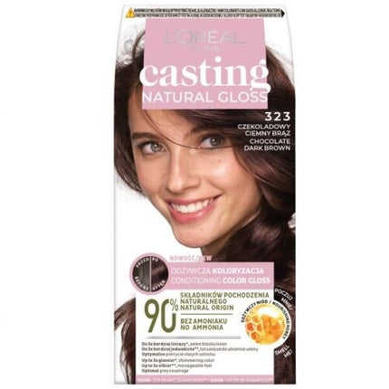 L'OREAL Casting Natural Gloss Hair Color 323 Chocolate Brown