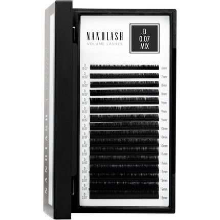 Nanolash Volume Lashes False Lashes for Professional Eyelash Extensions Volume Eyelash Extensions 0.07 D MIX 6-13mm