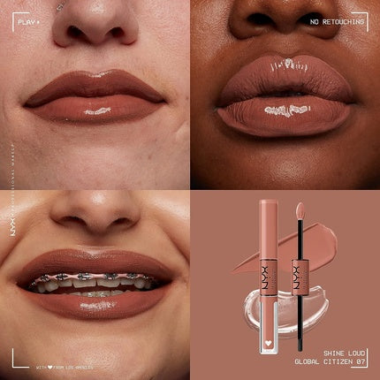 NYX Professional Makeup High Pigment Long Lasting Lip Gloss 07 Global Citizen