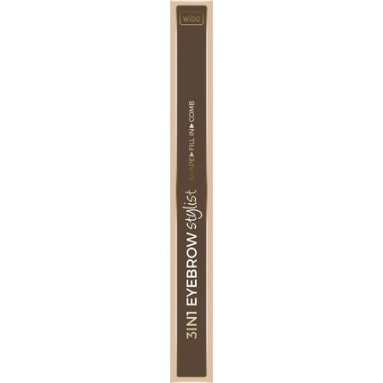 Wibo 3in1 Eyebrow Stylist Eyebrow Pencil With Brush 1 Soft Brown