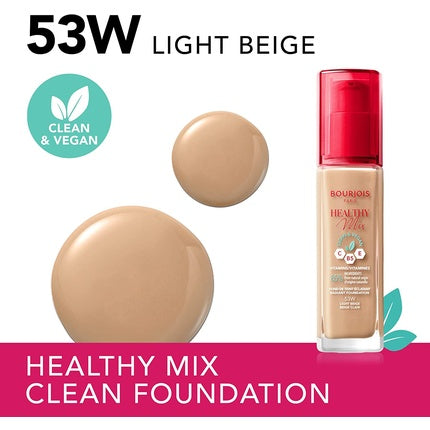 Bourjois Healthy Mix Clean & Vegan Foundation 53 Light Beige 30ml