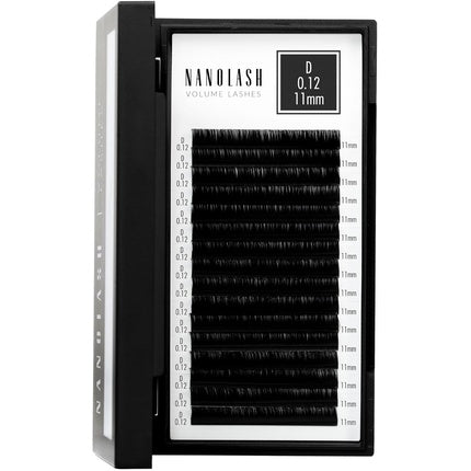 Nanolash Volume Lashes False Lashes for Professional Eyelash Extensions 11mm 0.12 D