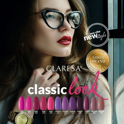 Claresa Soak Off Uv/Led Pink Hybrid Nail Polish 524 - 5g