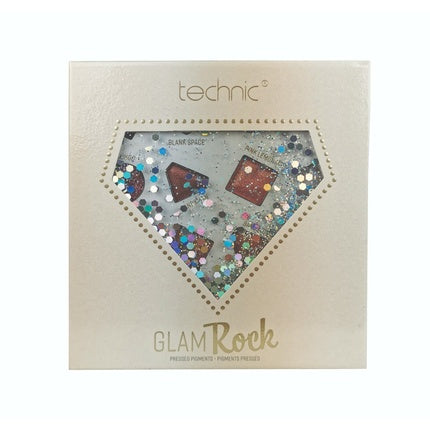 Technic - Glam Rock Palette Pressed Pigment Palette Matte Shimmering Glitter