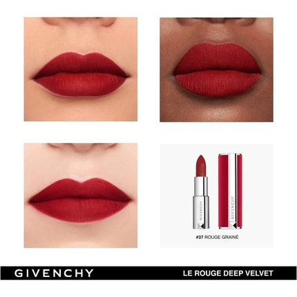 Givenchy Ladies Le Rouge Deep Velvet No. 37 Grained Red Lipstick