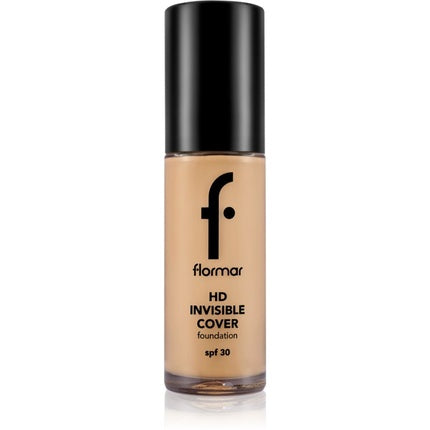 Flormar HD Invisible Cover Foundation - 80 Soft Beige, SPF 30, 30 ml