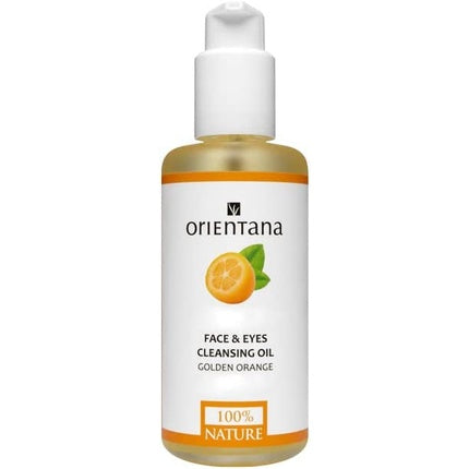 Orientana Natural Face & Eyes Cleansing Oil Golden Orange 99.5% Vegan Makeup Removal 150ml
