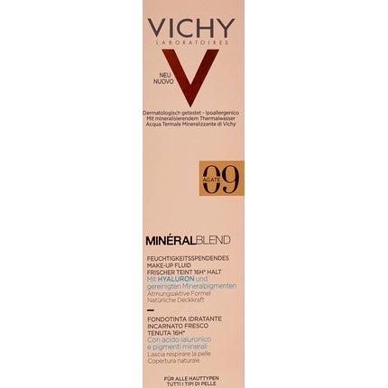 Vichy Mineralblend Hydrating Fluid Foundation 09 Agate Makeup 30ml