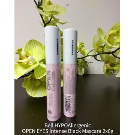 Bell HYPOAllergenic Black Mascara OPEN EYES Intense Sensitive Eyes Vegan 6g