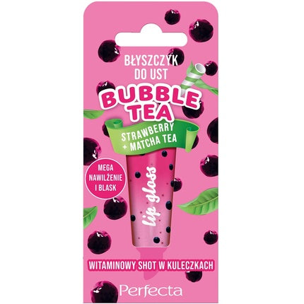 Perfecta Bubble Tea Lip Gloss Strawberry Matcha 10g