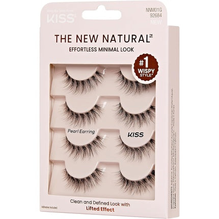 KISS The New Natural False Eyelashes Half Strip Lash 01 1 Pair