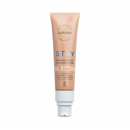 Lumene Stay Foundation Liquid Makeup 30ml - Shade 1 Light