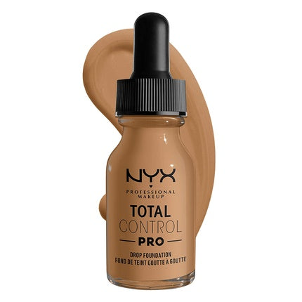 NYX Professional Makeup Total Control Pro Drop Foundation Skin-True Buildable Coverage Golden 13 0.43 Fl Oz