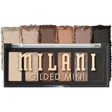 Milani Gilded Mini Eyeshadow Palette with 6 Matte and Shimmer Hues Call Me Old-Fashioned