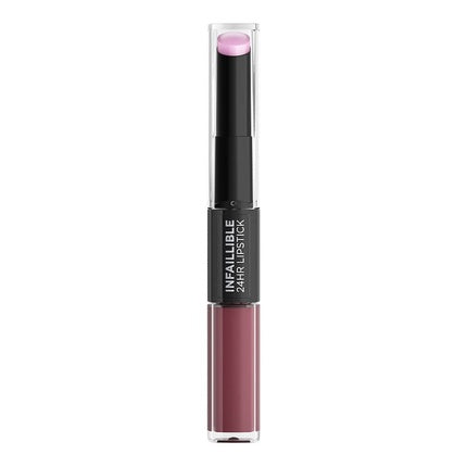 L'Oréal Paris Infallible 2-Step 209 Violet Parfait Lipstick for 24 Hours Full Lips with Moisturizing Lip Care Balm 5.70g