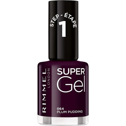 Nail polish Rimmel London Super Gel Plum Pudding Nº 064 12ml