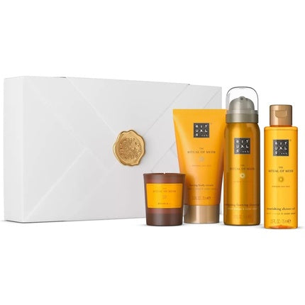 RITUALS Gift Set The Ritual of Mehr S - 4 Home and Skincare Products with Sweet Orange and Cedar Wood - Bath Gift Box