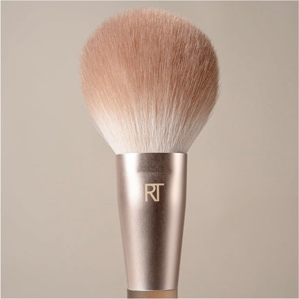 Real Techniques New Nudes Hazy Finish Powder Brush - Buildable Coverage - Soft Synthetic Bristles