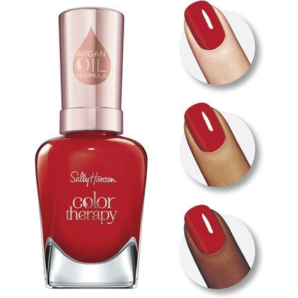 Sally Hansen Colour Therapy Nail Polish with Argan Oil 14.7ml Red-Iance