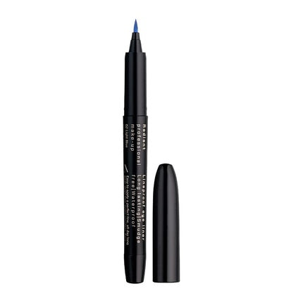 Radiant Professional Lineproof Eye Line Pen Eyeliner with Flexible Tip for Long Lasting Precise Outline Smudge-Proof Waterproof Liquid Eyeliner Intense Color 02 Light Blue