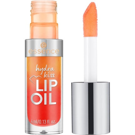 Essence Hydra Kiss Lip Oil Lip Gloss 02 Orange Moisturising Nourishing with Oils Shiny Vegan No Parabens No Microplastic Particles Nanoparticles Free 4ml