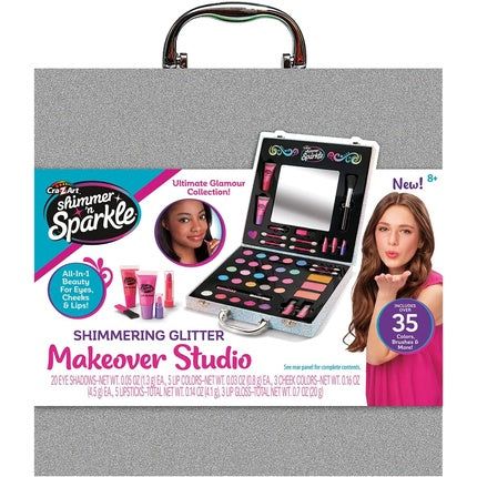 Shimmer 'N Sparkle Glitter Makeover Studio Beauty Kit All-In-One Beauty For