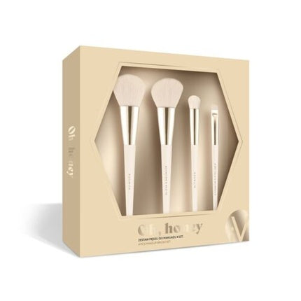 Inter-Vion Honey Makeup Brush Set 4 Pieces